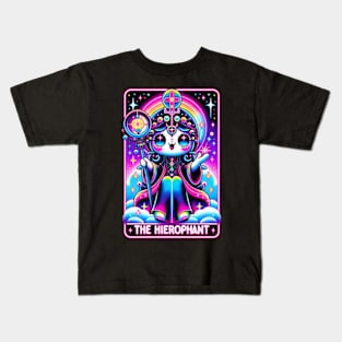 The Hierophant Tarot Card Kawaii Cute Pastel Goth Kids T-Shirt